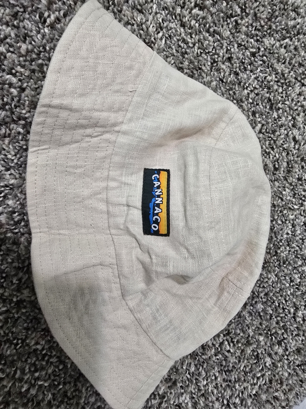 Anna Beige Linen Bucket Hat - Lightweight Summer Sun Hat